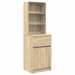 Szafka nocna Sonoma Oak 39x35x125 cm Drewno klejone