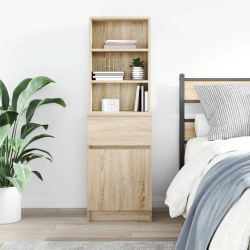 Szafka nocna Sonoma Oak 39x35x125 cm Drewno klejone