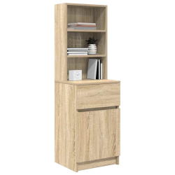 Szafka nocna Sonoma Oak 39x35x125 cm Drewno klejone