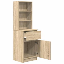 Szafka nocna Sonoma Oak 39x35x125 cm Drewno klejone