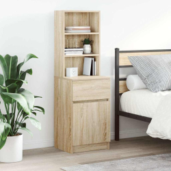 Szafka nocna Sonoma Oak 39x35x125 cm Drewno klejone