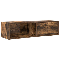 Szafki RTV 2 szt. Dąb wędzony 100x31x25,5 cm Drewno klejone