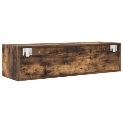 Szafki RTV 2 szt. Dąb wędzony 100x31x25,5 cm Drewno klejone