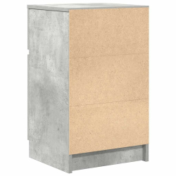 Szafki nocne 2 szt. Beton Szary 39x35x65 cm Drewno klejone