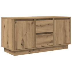 Szafka RTV z oświetleniem LED Dąb Artisan 100x41x50 cm