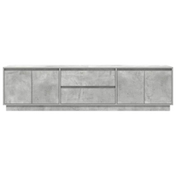 Szafka RTV z oświetleniem LED Beton Szary 193,5x41x50 cm