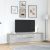 Szafka RTV z oświetleniem LED Beton Szary 193,5x41x50 cm