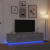 Szafka RTV z oświetleniem LED Beton Szary 193,5x41x50 cm