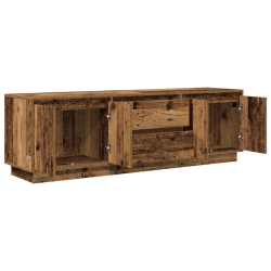 Szafka RTV z oświetleniem LED Stare drewno 160,5x41x50 cm