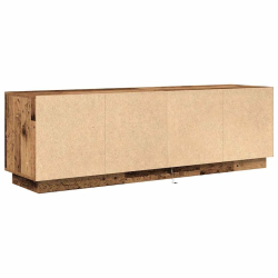 Szafka RTV z oświetleniem LED Stare drewno 160,5x41x50 cm