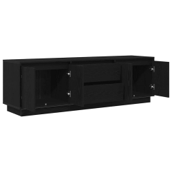 Szafka RTV z oświetleniem LED Czarny Dąb 160,5x41x50 cm