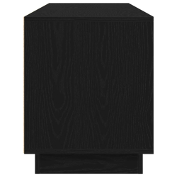 Szafka RTV z oświetleniem LED Czarny Dąb 160,5x41x50 cm