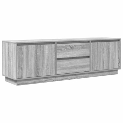 Szafka RTV z oświetleniem LED Szara Sonoma 160,5x41x50 cm