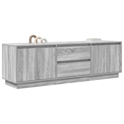 Szafka RTV z oświetleniem LED Szara Sonoma 160,5x41x50 cm