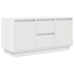 Szafka RTV z oświetleniem LED Biała 100x41x50 cm