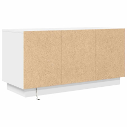 Szafka RTV z oświetleniem LED Biała 100x41x50 cm