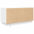 Szafka RTV z oświetleniem LED Biała 100x41x50 cm