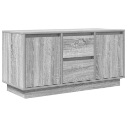 Szafka RTV z oświetleniem LED Szara Sonoma 100x41x50 cm