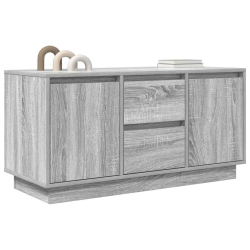 Szafka RTV z oświetleniem LED Szara Sonoma 100x41x50 cm