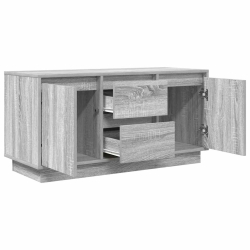 Szafka RTV z oświetleniem LED Szara Sonoma 100x41x50 cm