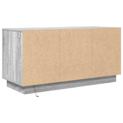 Szafka RTV z oświetleniem LED Szara Sonoma 100x41x50 cm