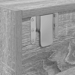 Szafka RTV Szara Sonoma 100x31x25,5 cm Drewno klejone