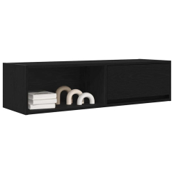 Szafki RTV 2 szt. Dąb czarny 100x31x25,5 cm Drewno klejone