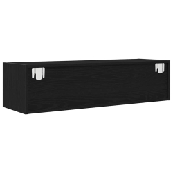 Szafki RTV 2 szt. Dąb czarny 100x31x25,5 cm Drewno klejone