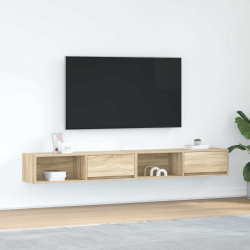 Szafki RTV 2 szt. Dąb Sonoma 100x31x25,5 cm Drewno klejone