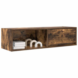 Szafka RTV Dąb wędzony 100x31x25,5 cm Drewno klejone