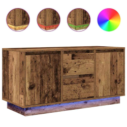 Szafka RTV z oświetleniem LED Stare drewno 100x41x50 cm