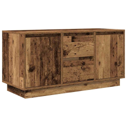 Szafka RTV z oświetleniem LED Stare drewno 100x41x50 cm