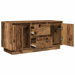 Szafka RTV z oświetleniem LED Stare drewno 100x41x50 cm