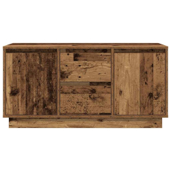 Szafka RTV z oświetleniem LED Stare drewno 100x41x50 cm