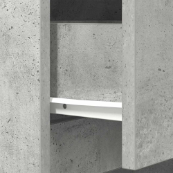 Szafka nocna Beton Szary 39x35x65 cm Drewno klejone