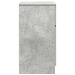 Szafka nocna Beton Szary 39x35x65 cm Drewno klejone