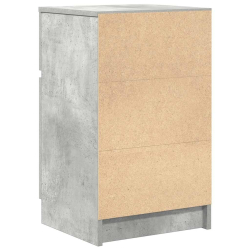 Szafka nocna Beton Szary 39x35x65 cm Drewno klejone