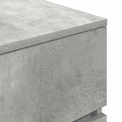 Szafka nocna Beton Szary 39x35x65 cm Drewno klejone