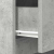 Szafka nocna Beton Szary 39x35x65 cm Drewno klejone