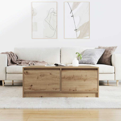 Stolik kawowy z szufladami Artisan Oak 100x100x40 cm