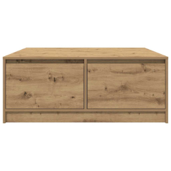 Stolik kawowy z szufladami Artisan Oak 100x100x40 cm