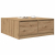 Stolik kawowy z szufladami Artisan Oak 100x100x40 cm