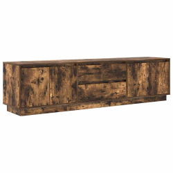 Szafka RTV z oświetleniem LED Dąb wędzony 193,5x41x50 cm