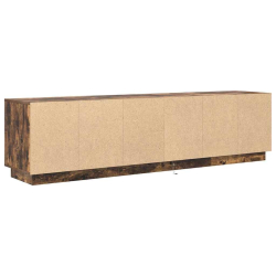 Szafka RTV z oświetleniem LED Dąb wędzony 193,5x41x50 cm