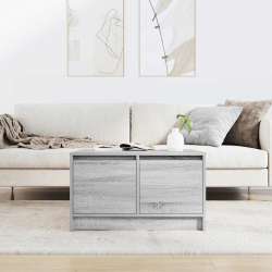 Stolik kawowy z szufladami Szary Sonoma 70,5x70x40 cm