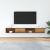 Szafki RTV 2 szt. Stare drewno 100x31x25,5 cm Drewno klejone