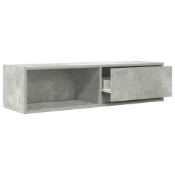 Szafki RTV 2 szt. Beton Szary 100x31x25,5 cm Drewno klejone