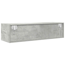 Szafki RTV 2 szt. Beton Szary 100x31x25,5 cm Drewno klejone