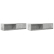 Szafki RTV 2 szt. Beton Szary 100x31x25,5 cm Drewno klejone