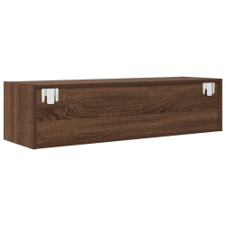 Szafki RTV 2 szt. Brązowy dąb 100x31x25,5 cm Drewno klejone